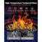Fire Glass 10 LBS High-Temperature Resistant Fireplace Rocks Black Firepit Glass Rocks